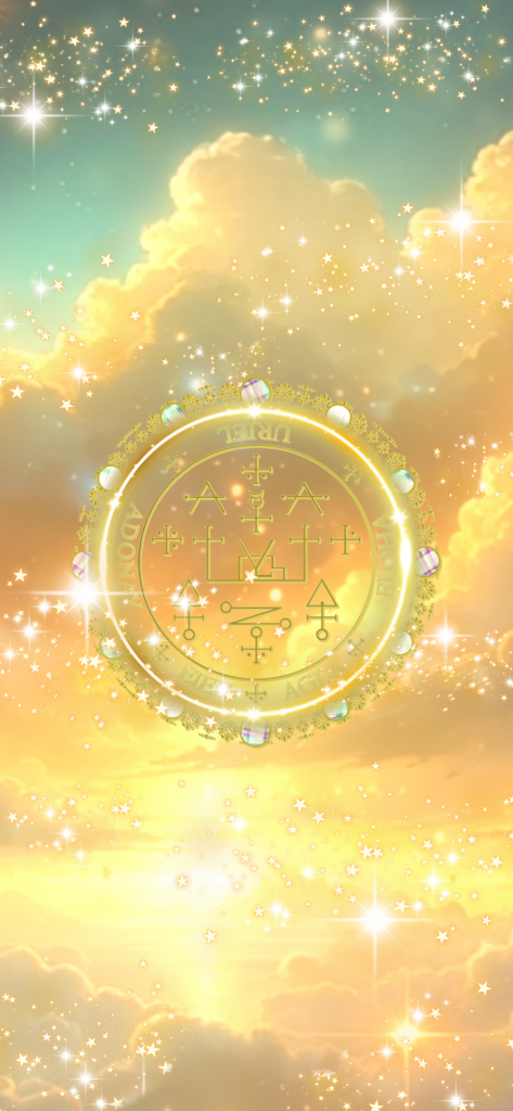 大天使ウリエル召喚図スマホ壁紙