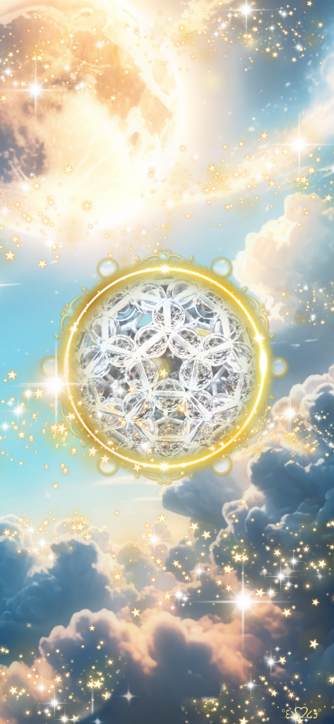 大天使ハニエル召喚図スマホ壁紙