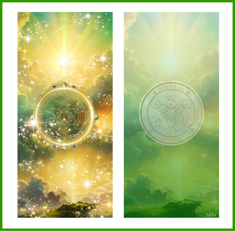 大天使メタトロン召喚図スマホ壁紙