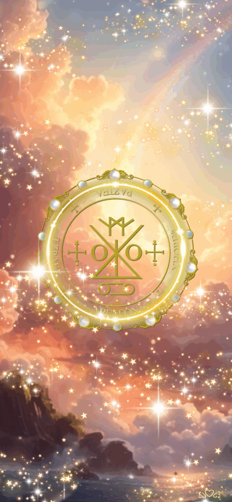 大天使ラジエル召喚図スマホ壁紙