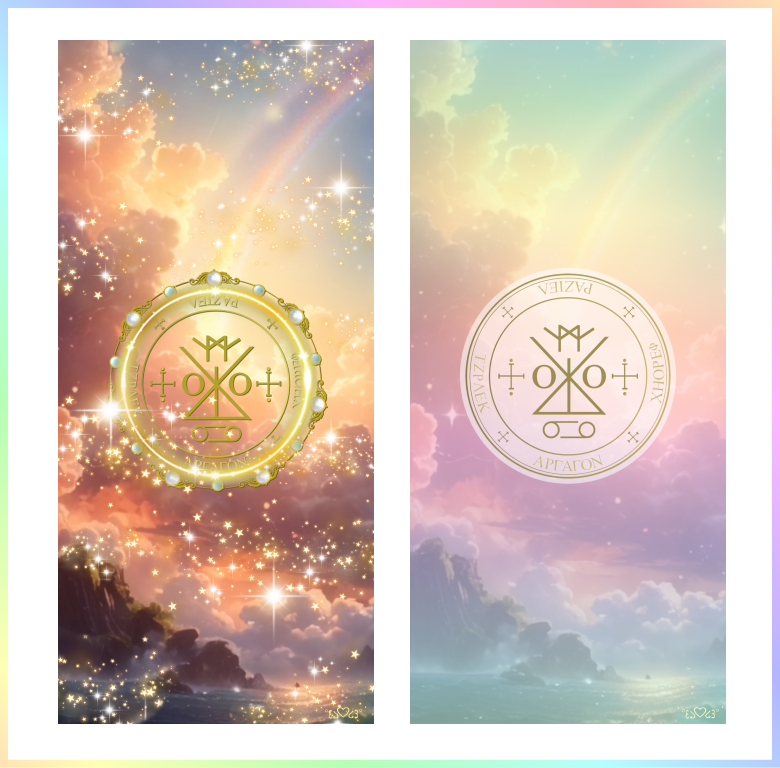 大天使ラジエル召喚図スマホ壁紙