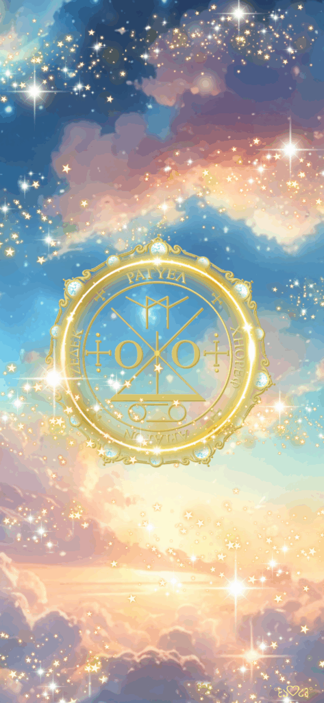 大天使ラギュエル召喚図スマホ壁紙