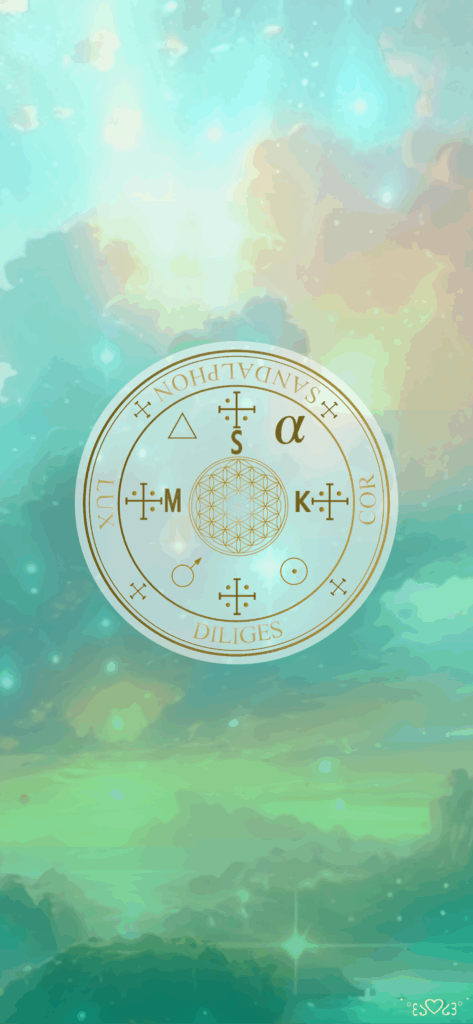 大天使サンダルフォン召喚図スマホ壁紙