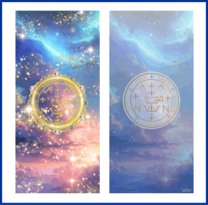 大天使ザドキエル召喚図スマホ壁紙