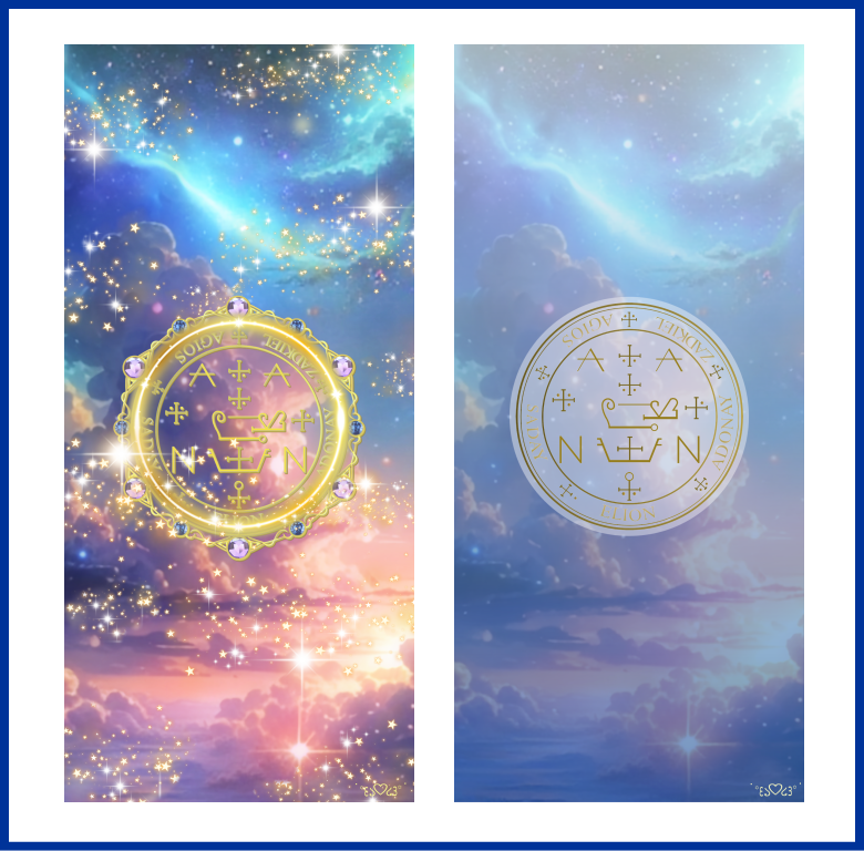 大天使ザドキエル召喚図スマホ壁紙