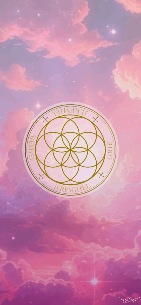 大天使ジェレミエル（エレミエル ）召喚図スマホ壁紙