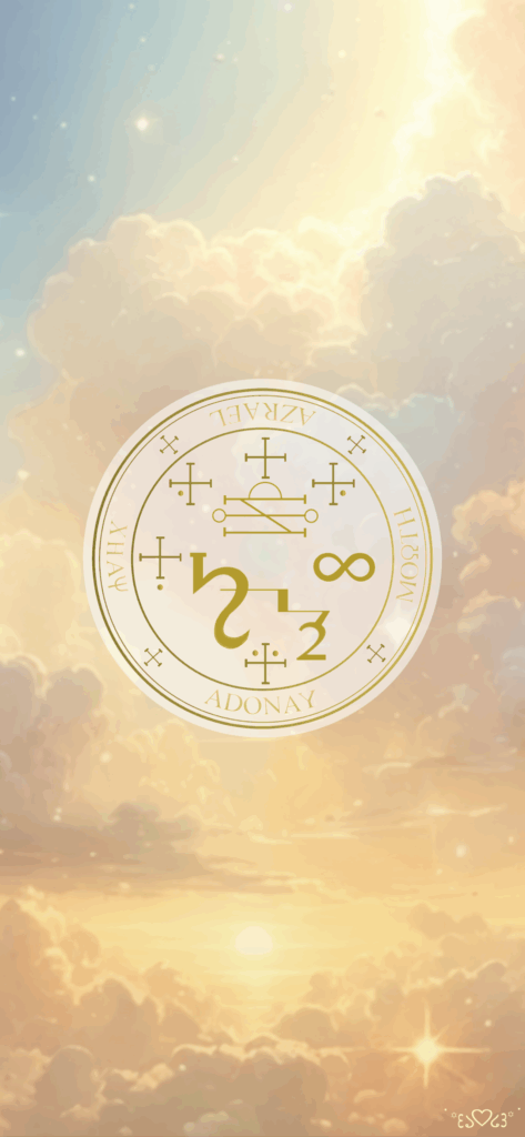 大天使アズラエル召喚図スマホ壁紙