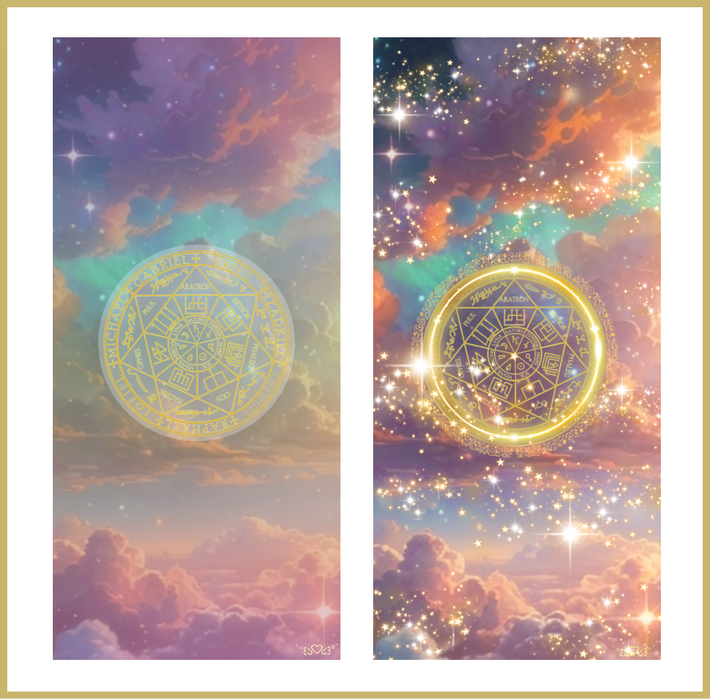 七大天使召喚図スマホ壁紙