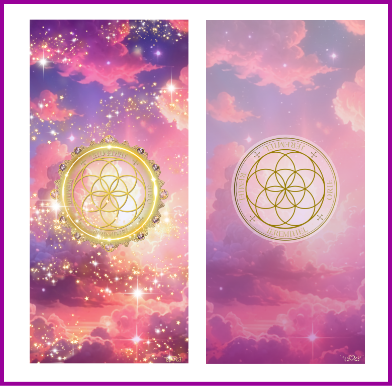 大天使ジェレミエル（エレミエル ）召喚図スマホ壁紙