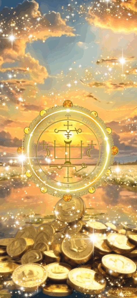 大天使ガブリエル召喚図スマホ壁紙