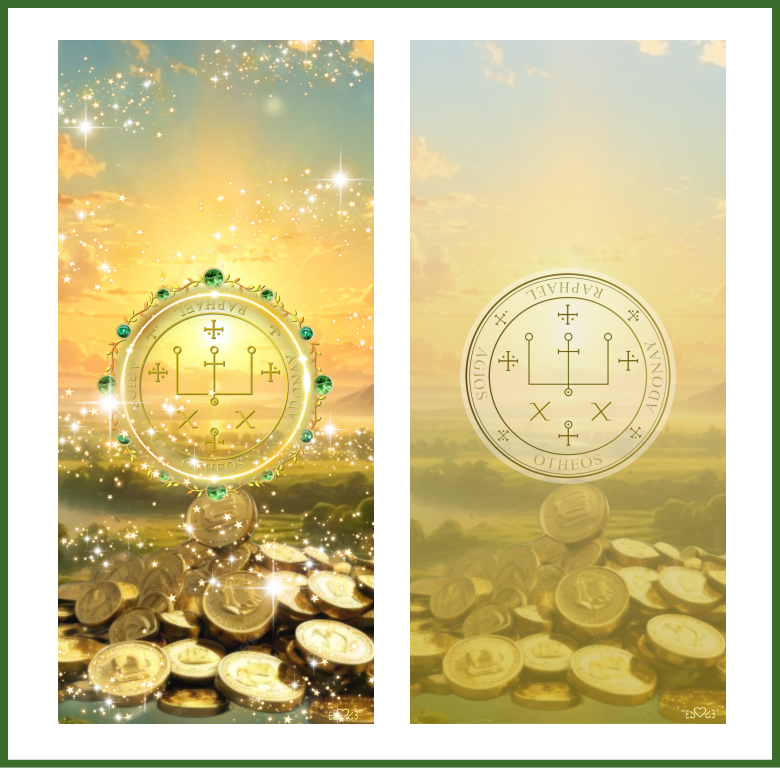 大天使ラファエル召喚図スマホ壁紙