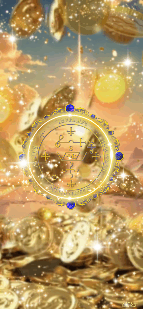 大天使ミカエル召喚図スマホ壁紙