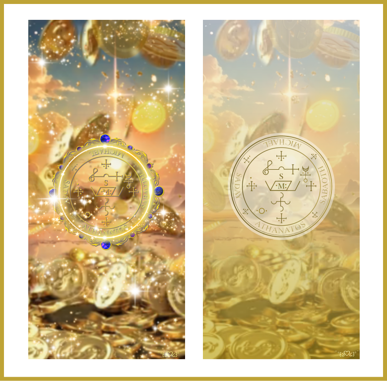 大天使ミカエル召喚図スマホ壁紙