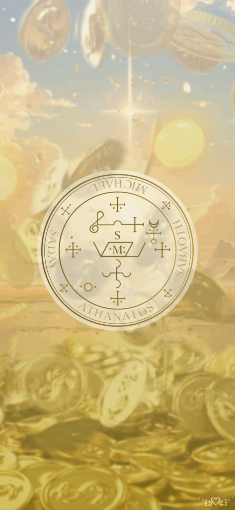 大天使ミカエル召喚図スマホ壁紙