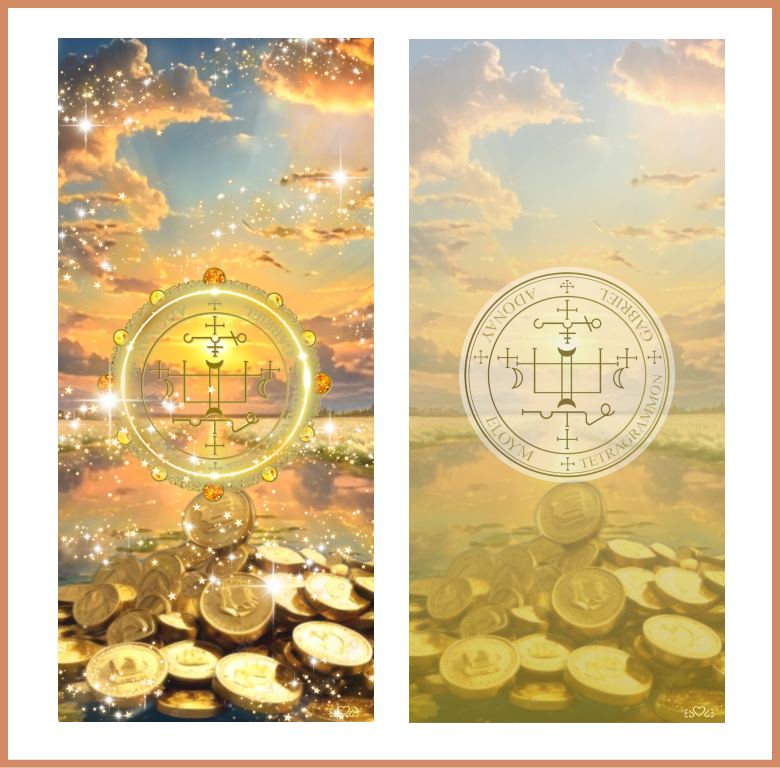 大天使ガブリエル召喚図スマホ壁紙