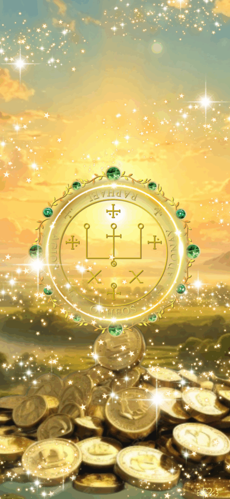 大天使ラファエル召喚図スマホ壁紙