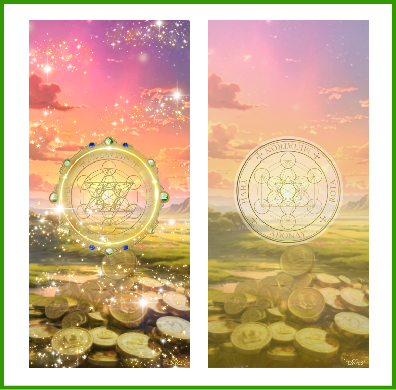 大天使メタトロン召喚図スマホ壁紙