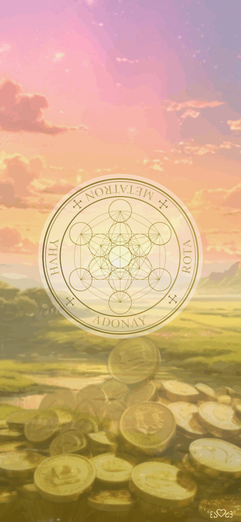 大天使メタトロン召喚図スマホ壁紙