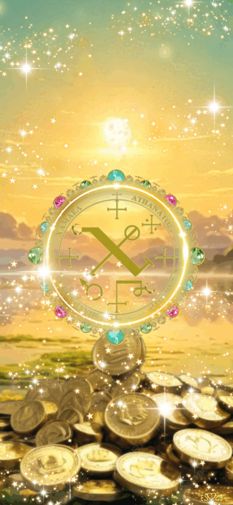 大天使チャミュエル召喚図スマホ壁紙