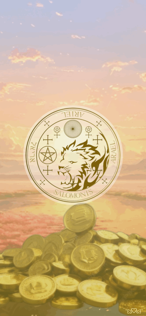 大天使アリエル召喚図スマホ壁紙