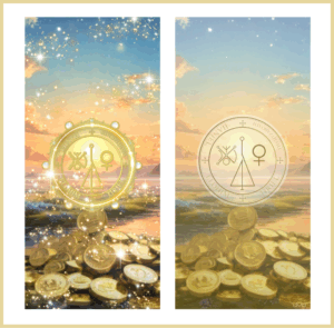 大天使ハ二エル召喚図スマホ壁紙