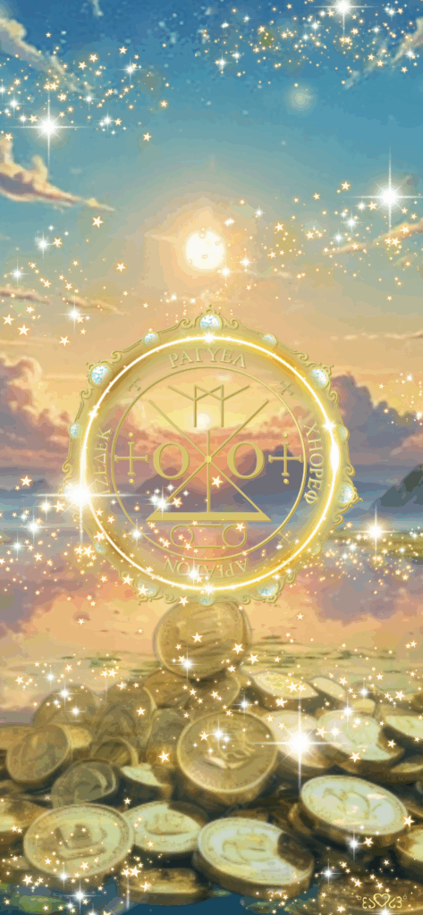 大天使ラギュエル召喚図スマホ壁紙