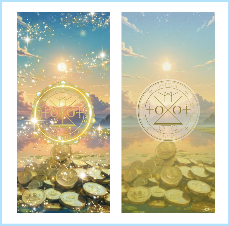 大天使ラギュエル召喚図スマホ壁紙