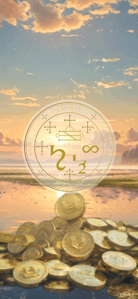 大天使アズラエル召喚図スマホ壁紙