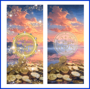 大天使ザドキエル召喚図スマホ壁紙