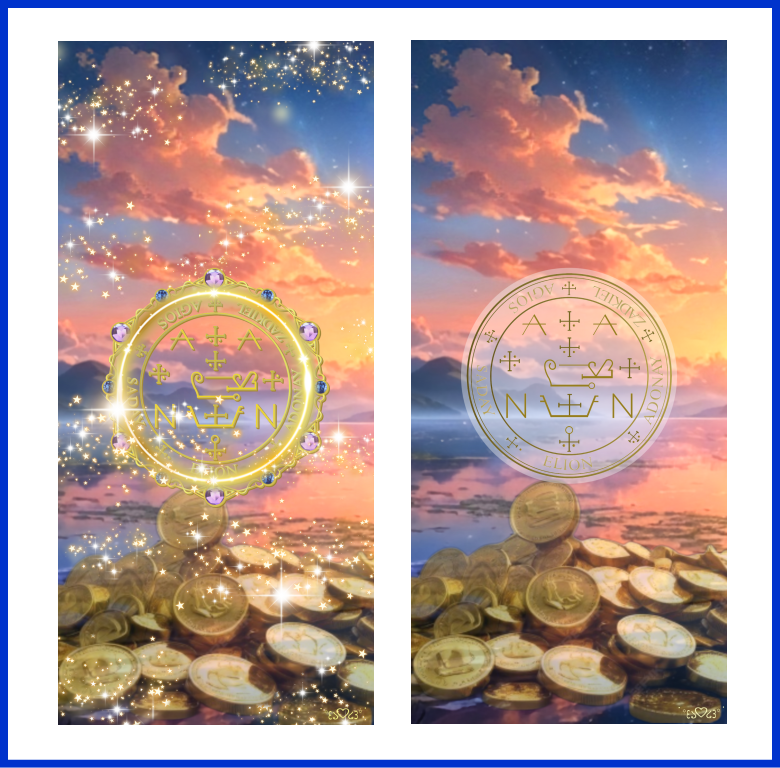 大天使ザドキエル召喚図スマホ壁紙