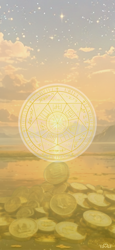 七大天使召喚図スマホ壁紙