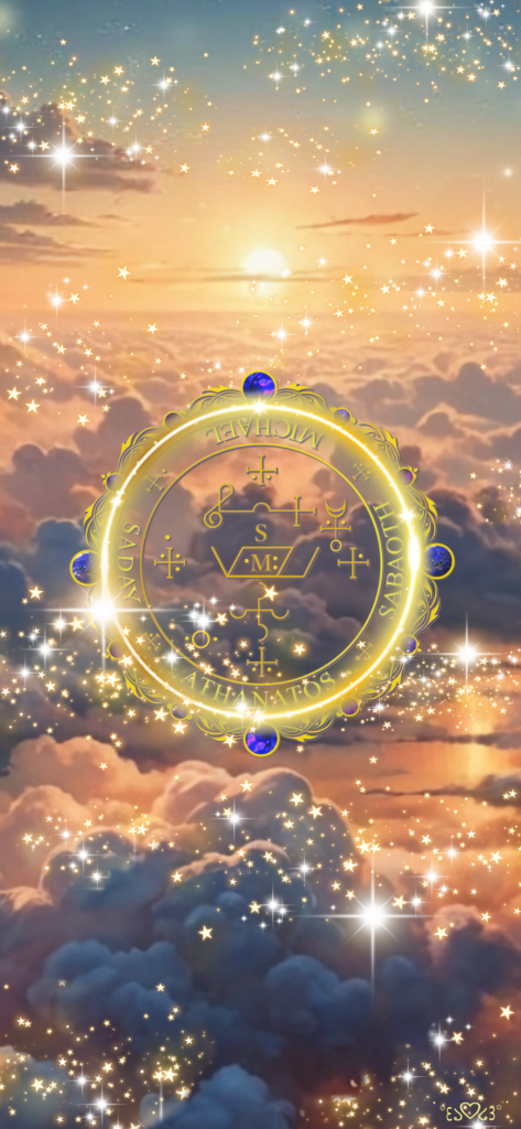 大天使ミカエル召喚図スマホ壁紙