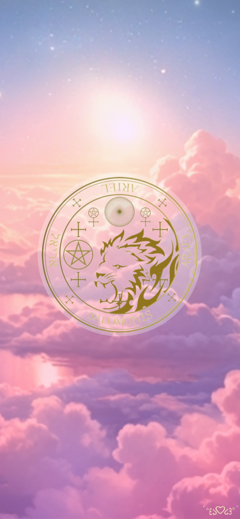 大天使アリエル召喚図スマホ壁紙