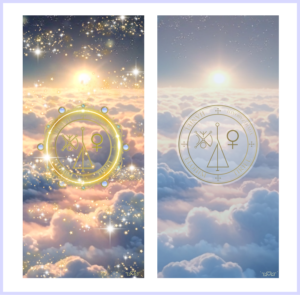 大天使ハニエル召喚図スマホ壁紙