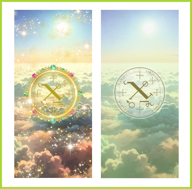 大天使チャミュエル召喚図スマホ壁紙