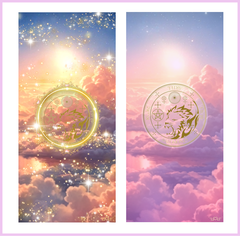 大天使アリエル召喚図スマホ壁紙