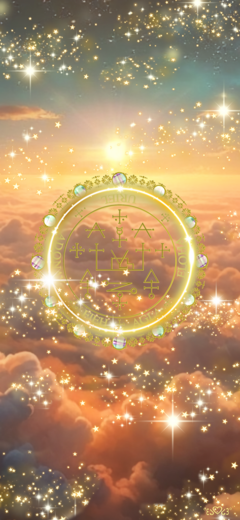 大天使ウリエル召喚図スマホ壁紙