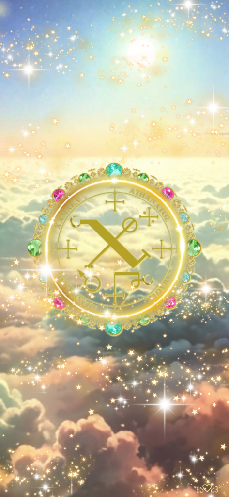 大天使チャミュエル召喚図スマホ壁紙