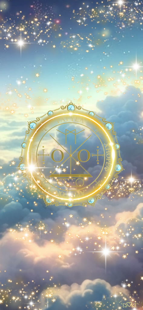 大天使ラギュエル召喚図スマホ壁紙