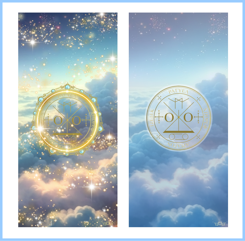 大天使ラギュエル召喚図スマホ壁紙