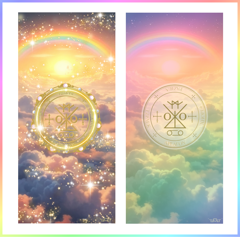 大天使ラジエル召喚図スマホ壁紙